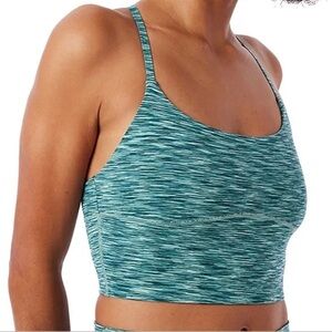 Outdoor Voices Flow Freeform Crop Top size Medium Patina Mix (teal) NWOT